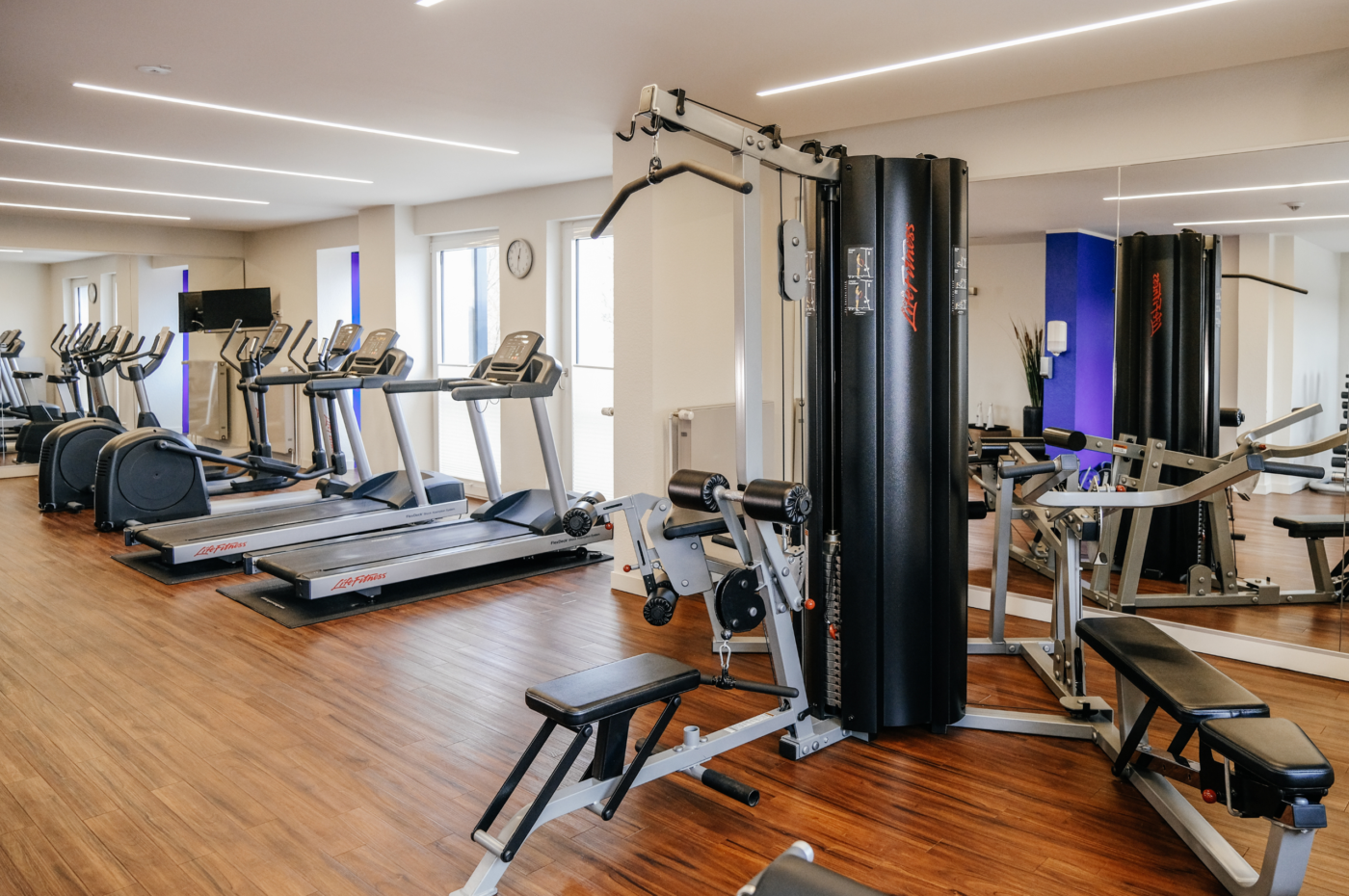 Fitnessbereich im Global INN Wolfsburg