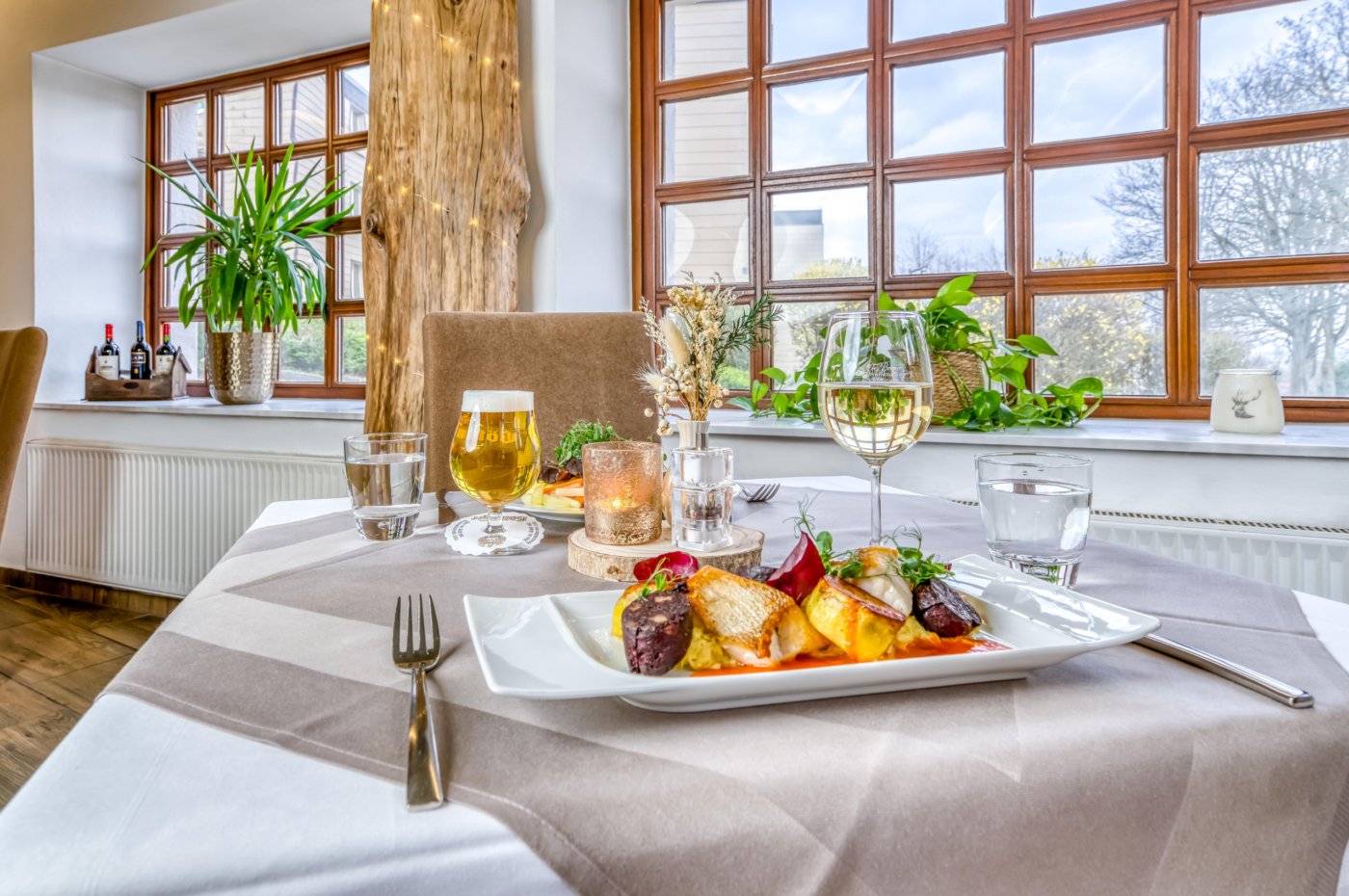 Abendessen im Detail im Hotel Beckkmann