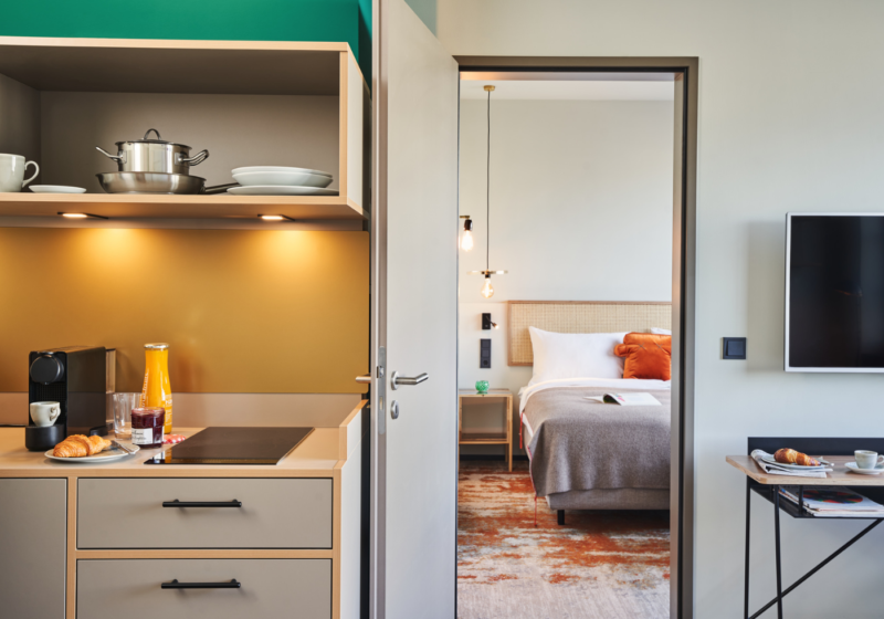 Apartment mit Kitchenette im Hood House Hamburg